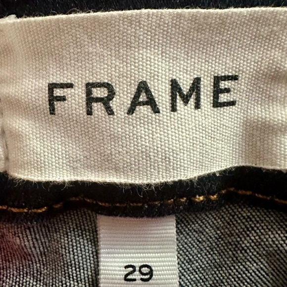 FRAME DENIM Le Mini Boot 29 Claremore Slit kick flare bootcut dark wash - Picture 4 of 9